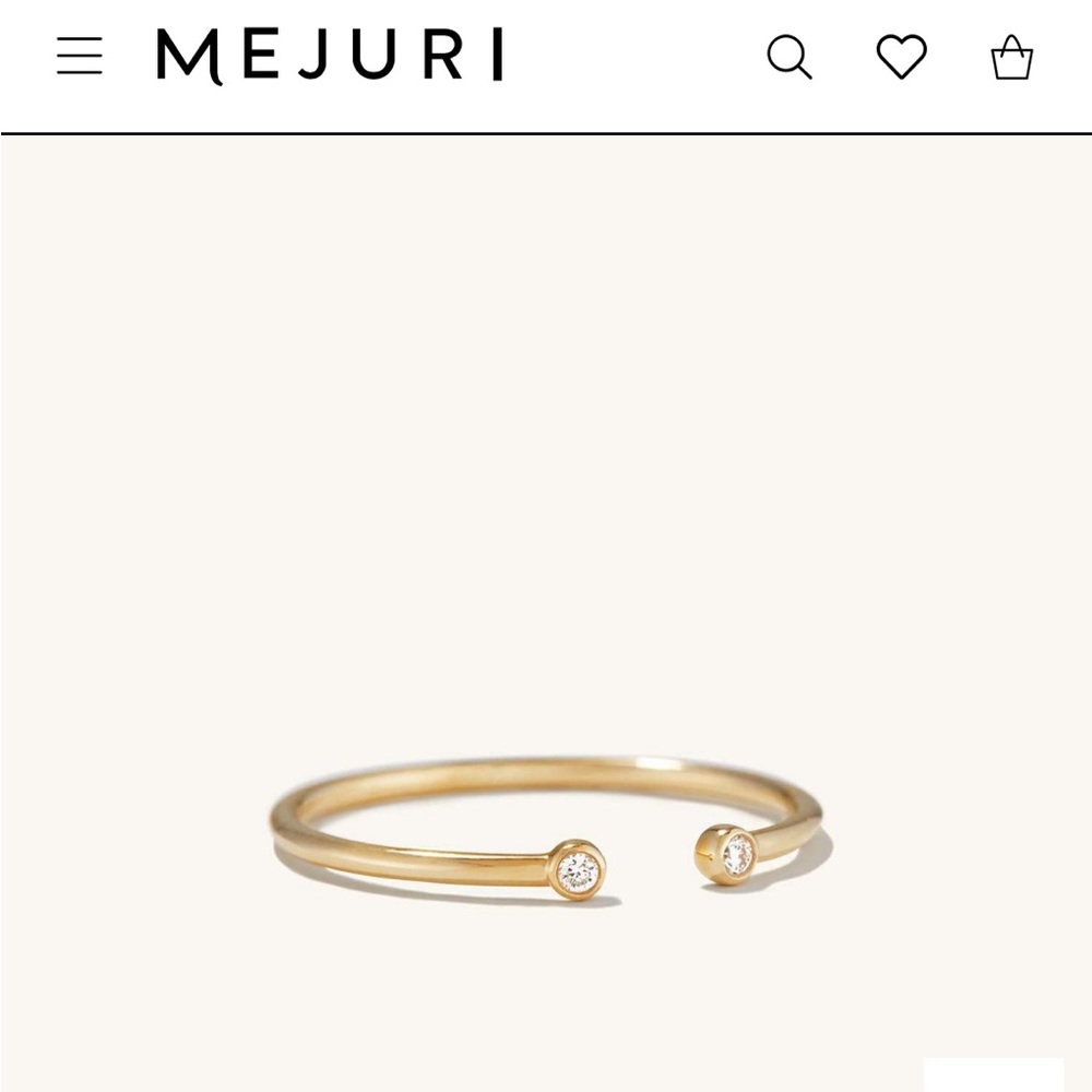 Mejuri Diamonds Open Ring size 9